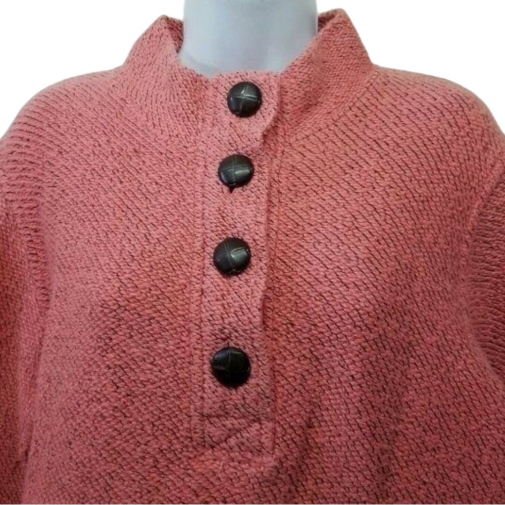 SOFT SURROUNDINGS “Set Sail” Tunic Sweater in Coral Pink Size MED — SUPER SOFT!! - Picture 3 of 6